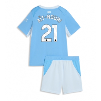 Manchester City Rayan Ait-Nouri #21 Maglia Gara Casa Repliche 2026-27 Bambino Maniche Corte